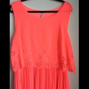 SALE! Coral Floor Length Dress